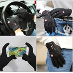 VEQKING Touch Screen Windproof Outdoor Sport Gloves,Men Women Winter