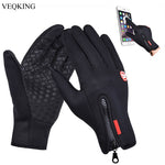 VEQKING Touch Screen Windproof Outdoor Sport Gloves,Men Women Winter