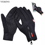 VEQKING Touch Screen Windproof Outdoor Sport Gloves,Men Women Winter