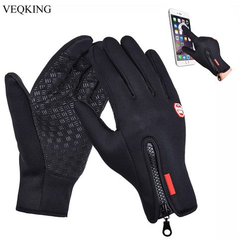 VEQKING Touch Screen Windproof Outdoor Sport Gloves,Men Women Winter