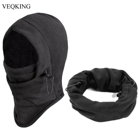 VEQKING Winter Windproof Hiking Caps,Men Warm Thermal Fleece Balaclava