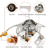 Widesea Camping Tourist Burner Big Power Gas Stove Cookware Portable
