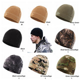 Winter Fleece Hats Windproof Men Women Outdoor Hiking Caps Warm Fleece