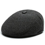 Winter Newsboy Hat With Earflaps Beret Dad Hat Winter Warm Hats for