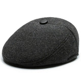 Winter Newsboy Hat With Earflaps Beret Dad Hat Winter Warm Hats for
