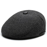 Winter Newsboy Hat With Earflaps Beret Dad Hat Winter Warm Hats for