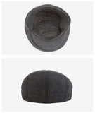 Winter Newsboy Hat With Earflaps Beret Dad Hat Winter Warm Hats for