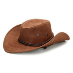 Women Men Western Cowboy Hat Unisex Riding Cap Accessory Fashion Wide