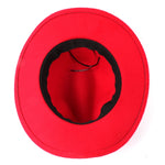 Women's Men's Wool Hollow Western Cowboy Hat With Fashion Belt Size 56