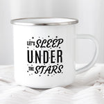 Camping Mug Enamel Mug Campfire Mug Let's Sleep